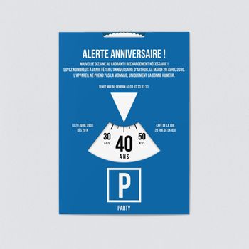 Carte Invitation Anniversaire Adulte A Personnaliser Bonnyprints Fr