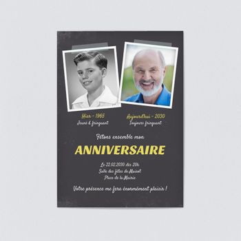 Carte Invitation Anniversaire 50 Ans Bonnyprints Fr