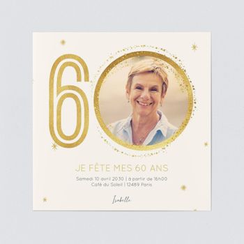 Carte Invitation Anniversaire 60 Ans Bonnyprints Fr