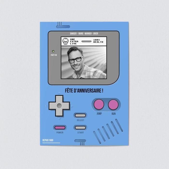 Jeu Video Invitations Anniversaire Personnalisees Bonnyprints Fr