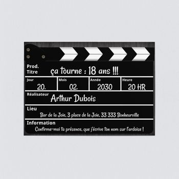 Carte Invitation Anniversaire 18 Ans Bonnyprints Fr