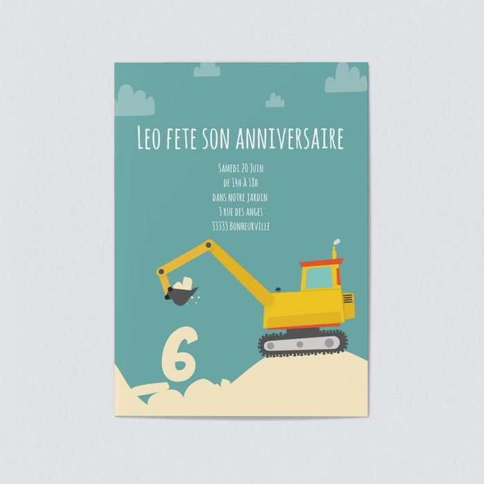 Tracteur Cartes D Invitation Anniversaire Pour Enfants Bonnyprints Fr