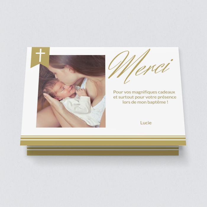De Ma Plus Belle Ecriture Cartes De Remerciement Bapteme A Personnaliser Bonnyprints Fr