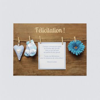 Carte Felicitation Naissance Bonnyprints Fr