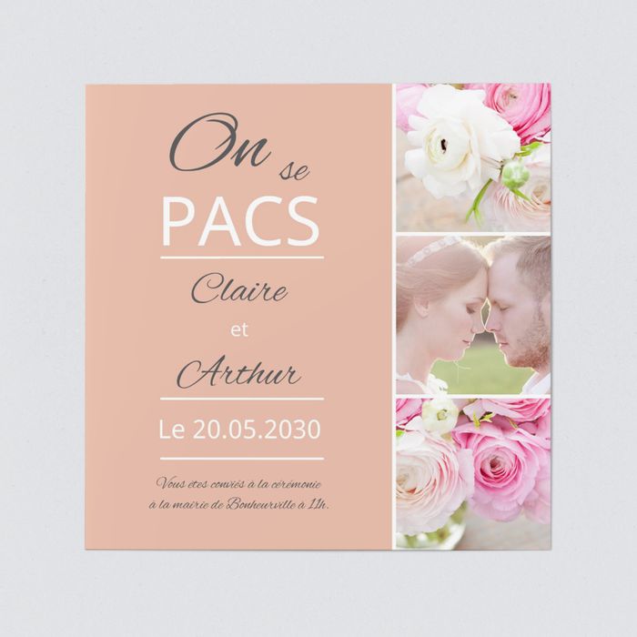 Joli Mariage Faire Part Pacs Personnalisables Bonnyprints Fr