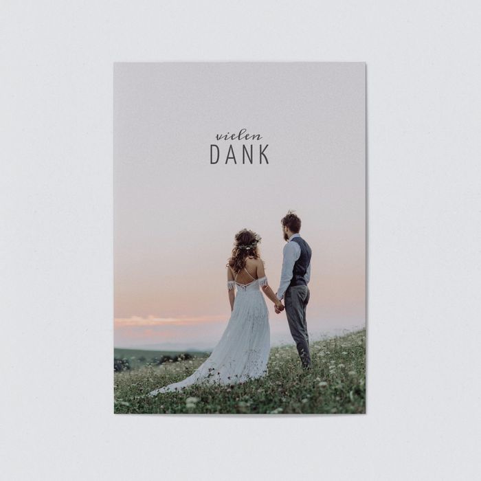 Pur Dankeskarten Hochzeit 