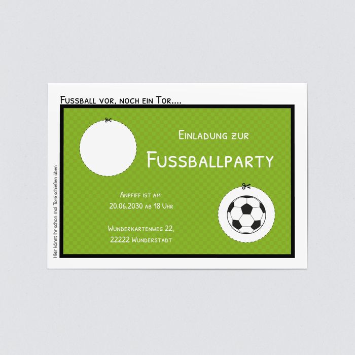 Einladungskarten fussball kostenlos drucken